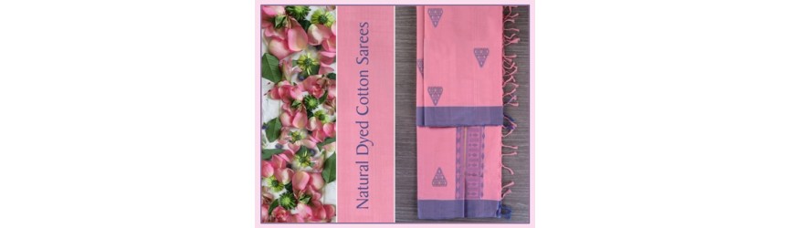 Natural Dyed Cotton Sarees